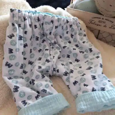 sarouel bébé réversible