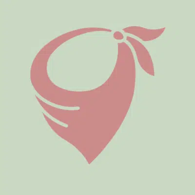 Bavoir bandana fait main