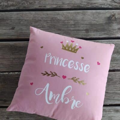 Coussin naissance personnalisé