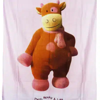 Rideau rose LOLA LA VACHE