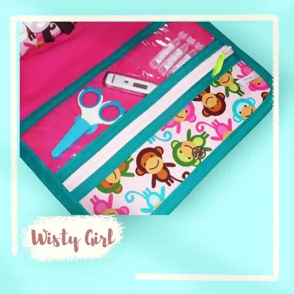 Sac à langer + matelas de change + lange doudou - WISTY GIRL – Image 4