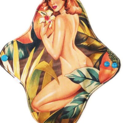 Serviette hygiénique lavable flux normaux à moyens motif PIN-UP