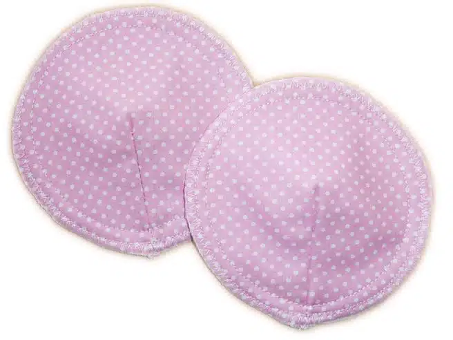Compresses d'allaitement lavables en micro polaire - PETITS POIS - coussinets de maternité réutilisables – Image 2