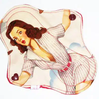 Protège-slip lavable PIN-UP BASE-BALL (MINI) - alternatif et écoresponsable