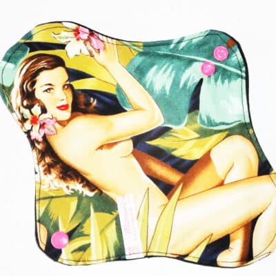 Serviette hygiénique lavable flux normaux à moyens motif PIN-UP