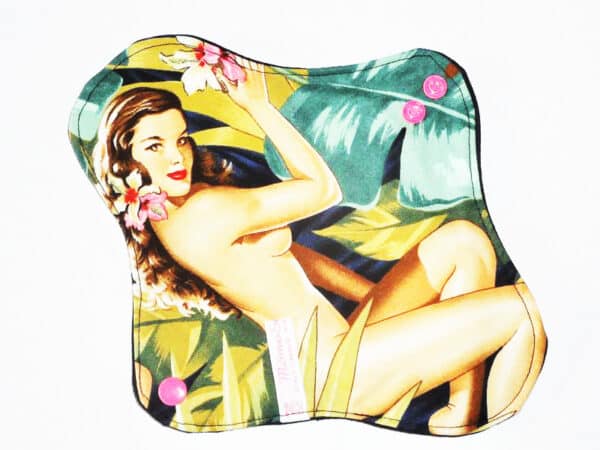 Serviette hygiénique lavable flux normaux à moyens motif PIN-UP