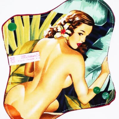 Serviette hygiénique lavable flux normaux (S) - PIN-UP - Zéro déchet - shl - serviette périodique