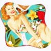 Serviette hygiénique lavable flux normaux (S) - PIN-UP HAWAIENNE - Zéro déchet - shl - serviette périodique
