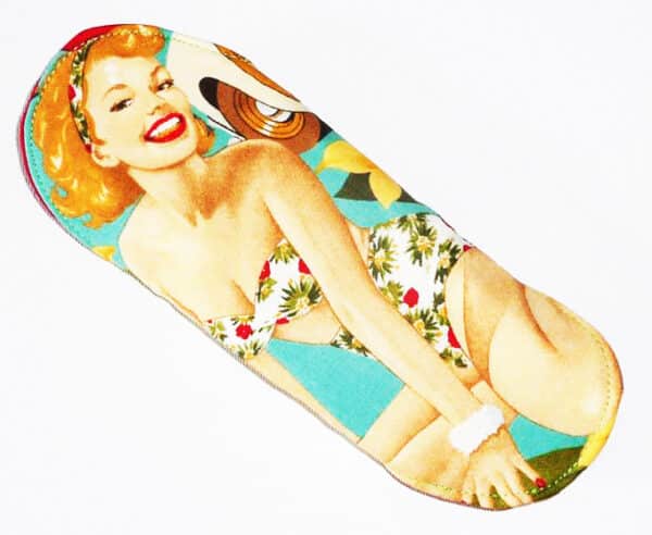 Serviette hygiénique lavable flux normaux (S) - PIN-UP HAWAIENNE - Zéro déchet - shl - serviette périodique