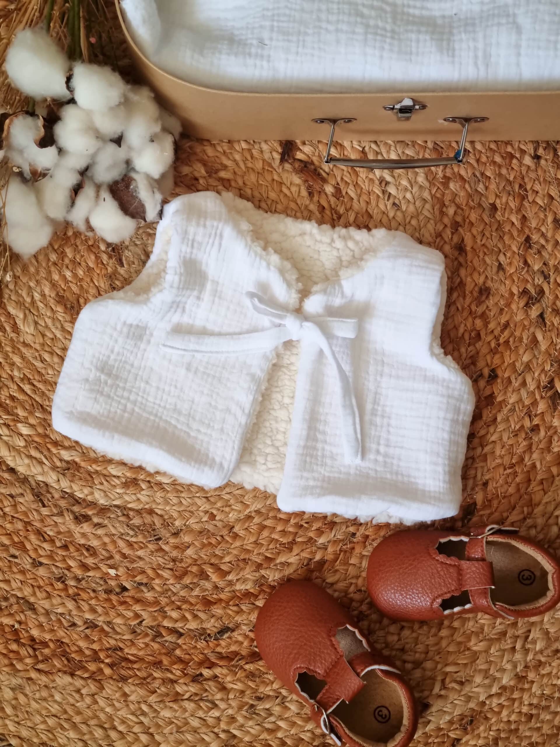Marin le Poncho de bain motif vichy - Cadeau made in France pour
