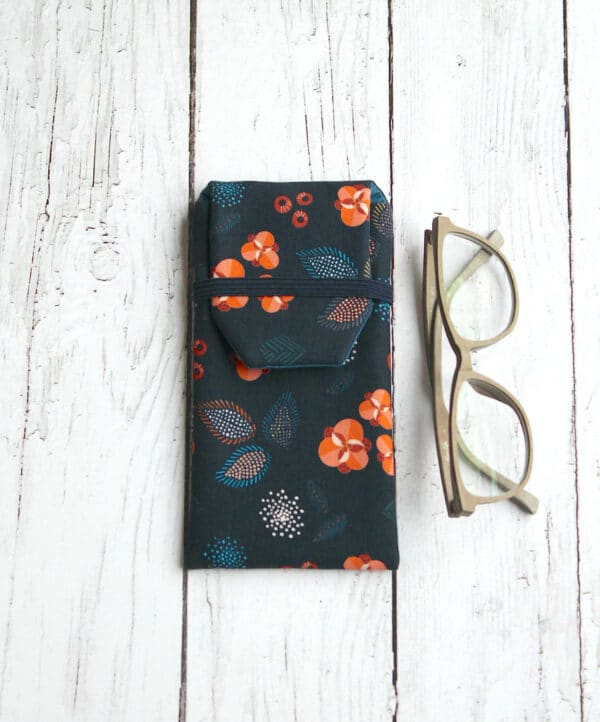 etui lunettes tissu japon