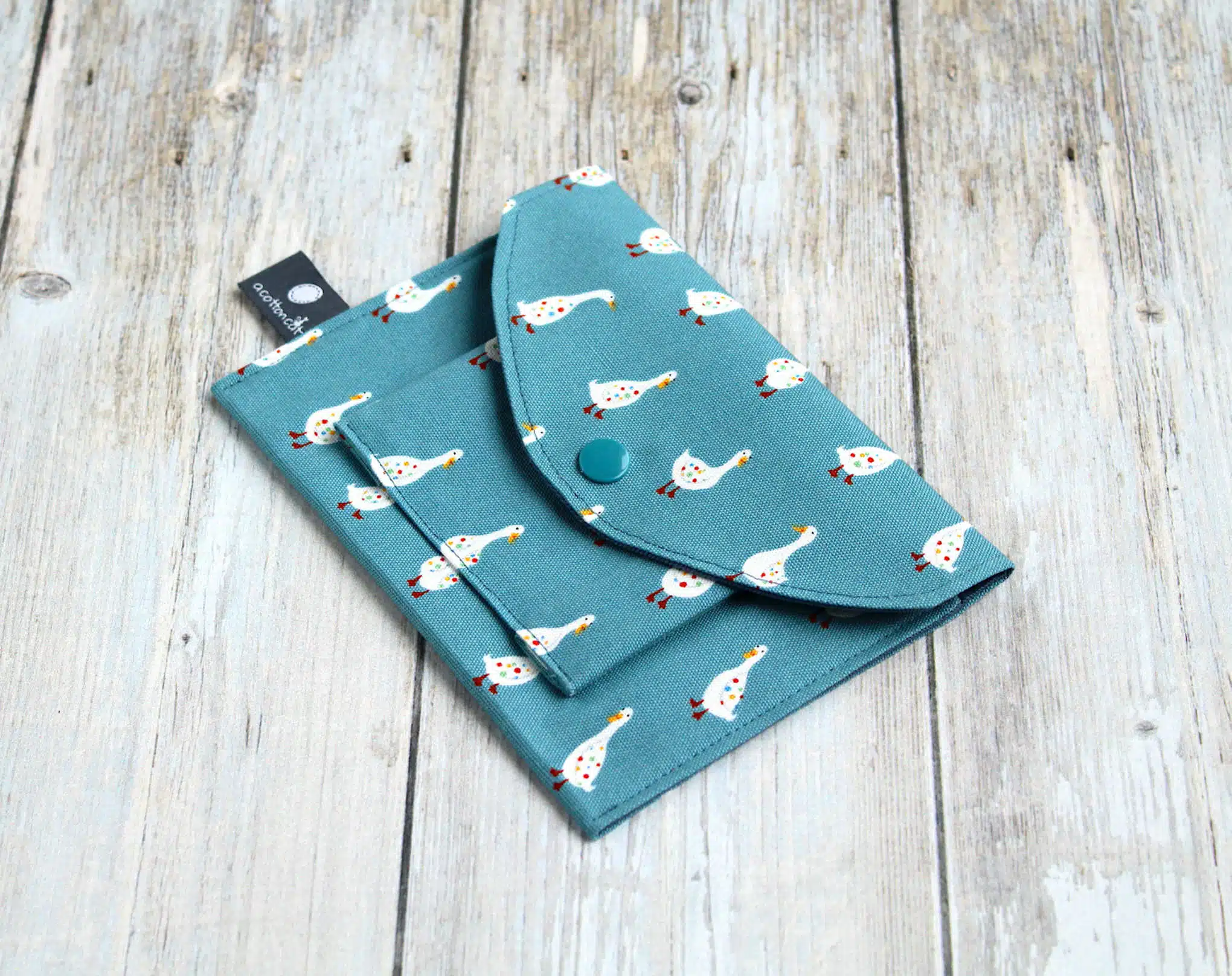 Portefeuille tissu japonais motif animal