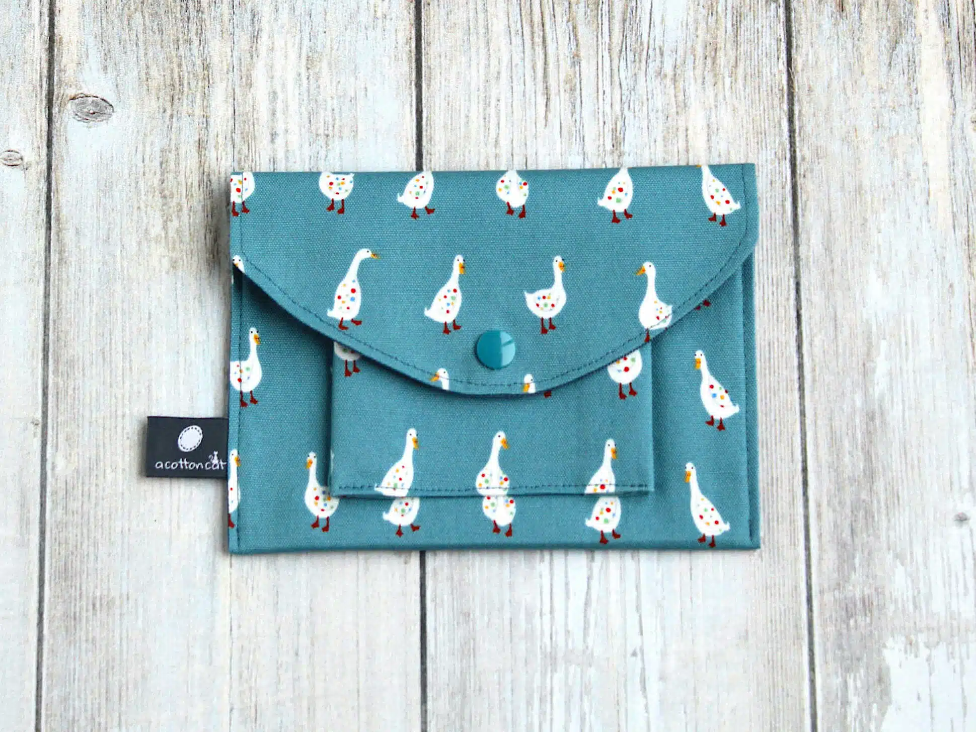 Portefeuille tissu japonais motif animal