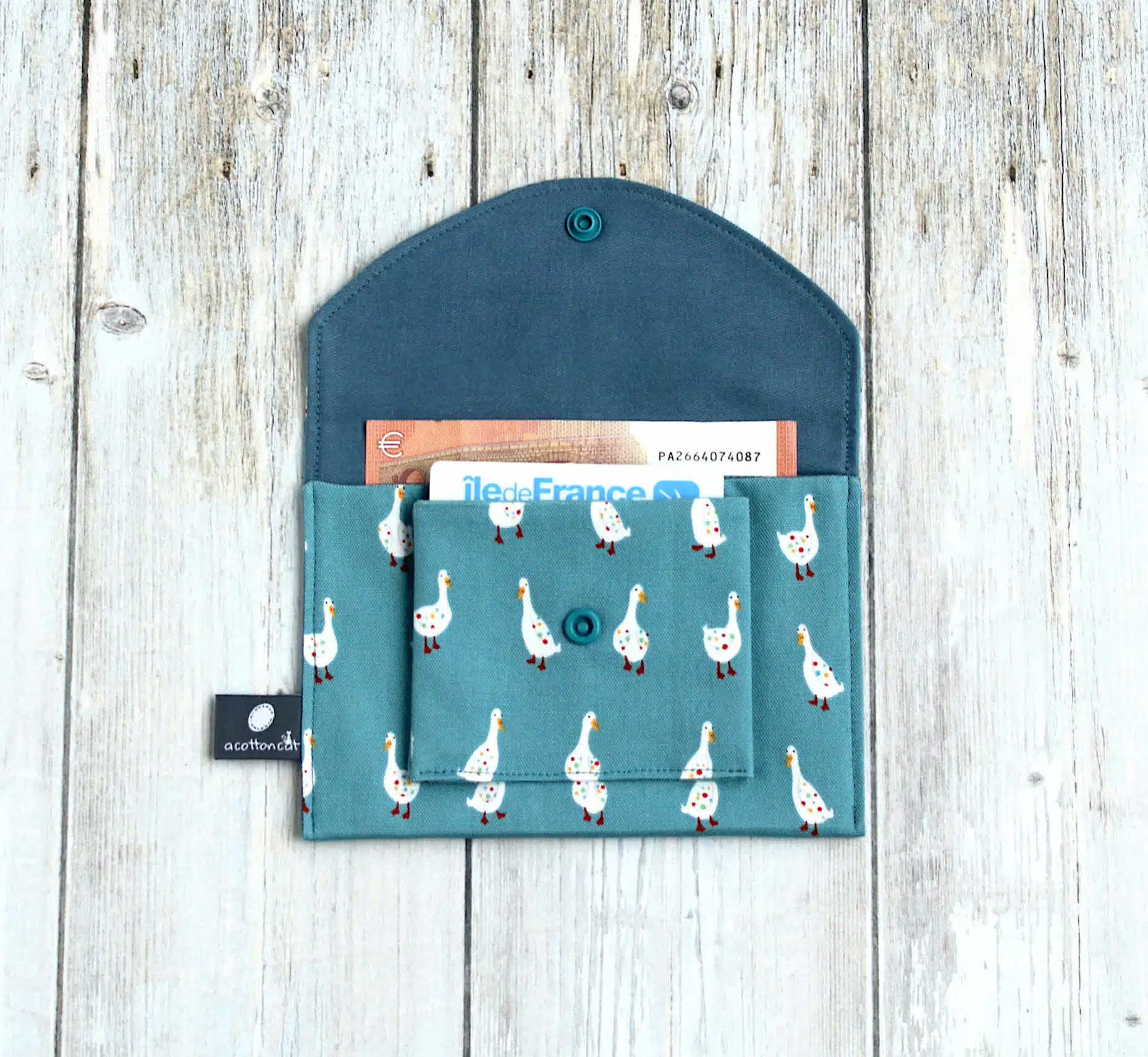 portefeuille tissu enfant