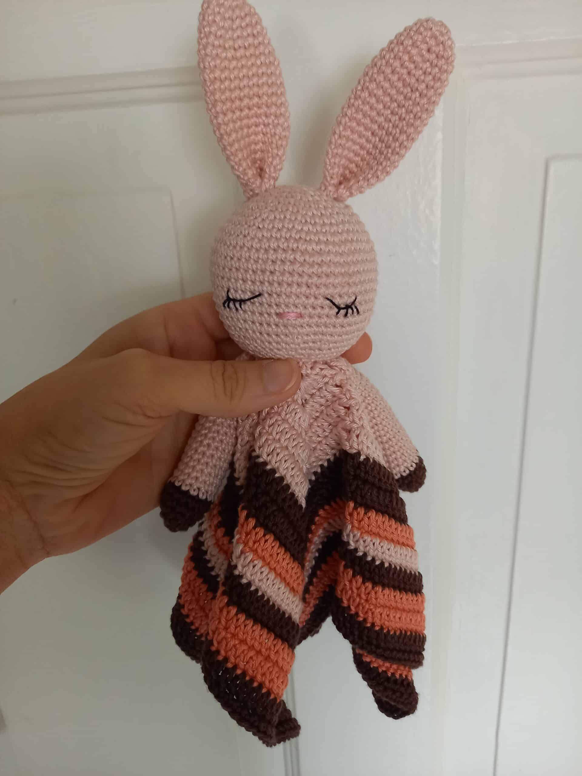 Anneau de dentition lapin en crochet, fait main fait en France