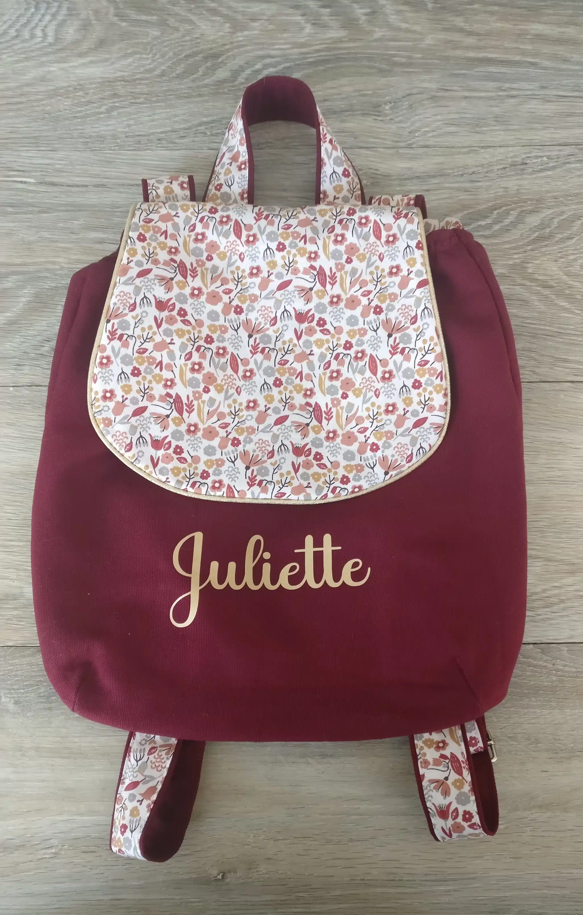 Sac dos maternelle personnalisé
