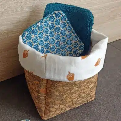 Panier de rangement pour lingettes démaquillantes