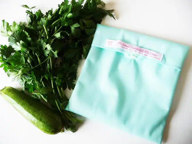 Sac congélation lavable et réutilisable MENTHE (MINI)