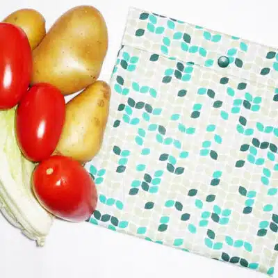 Sac congélation lavable et réutilisable GREEN RETRO (MEDIUM)