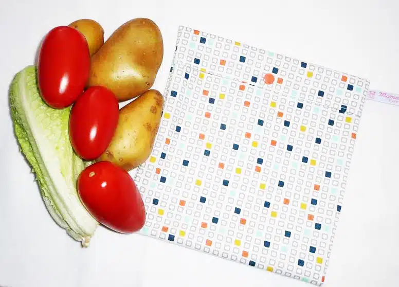 Sac congélation lavable et réutilisable CUBE RETRO (MEDIUM)