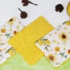 Grandes lingettes lavables Bio (lot de 3) YELLOW LIFE