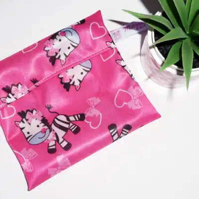 Pochette imperméable lavable et réutilisable ZEBRA