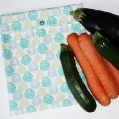 Sac congélation lavable et réutilisable FEUILLES (MEDIUM)