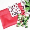 Pochette imperméable lavable et réutilisable ROUGE