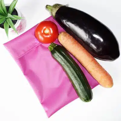 Sac congélation lavable et réutilisable FUCHSIA (MI-LONG)