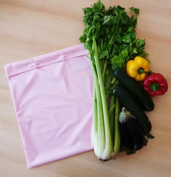 Sac congélation lavable et réutilisable ROSE (MEGA)