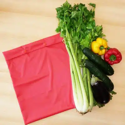 Sac congélation lavable et réutilisable ROUGE (MEGA)