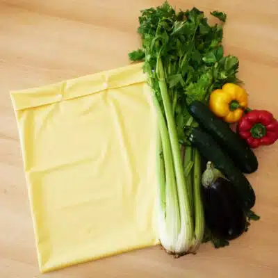 Sac congélation lavable et réutilisable JAUNE (MEGA)