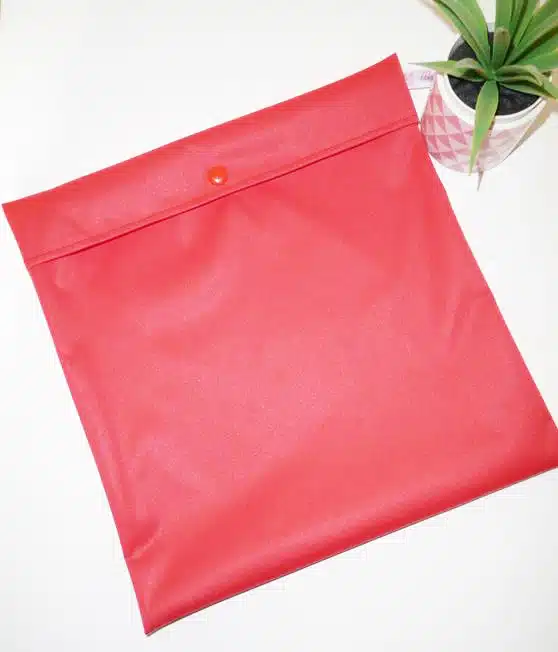 Sac congélation lavable et réutilisable ROUGE (MAXI)