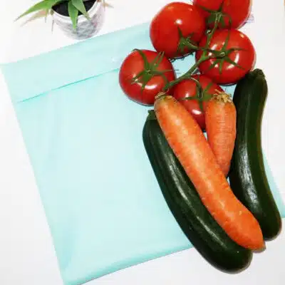 Sac congélation lavable et réutilisable MENTHE (MAXI)