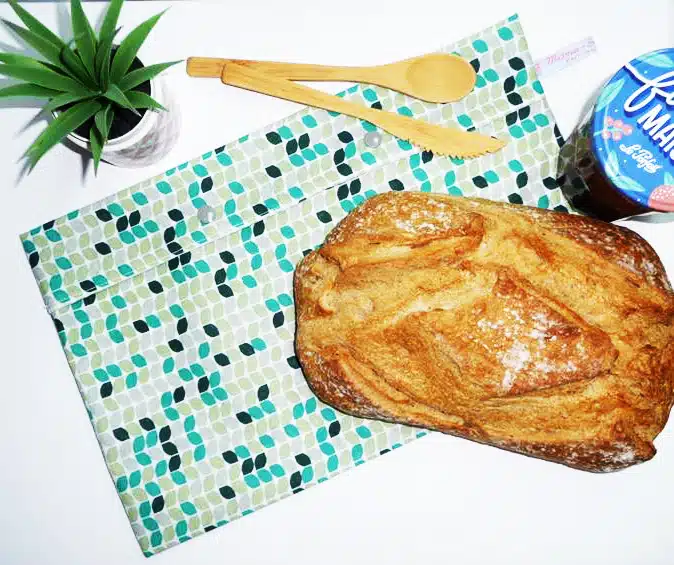 Sac congélation ou de conservation lavable et réutilisable pour pain (MAXI +)