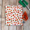 porte couverts et serviette tissu motif oranges