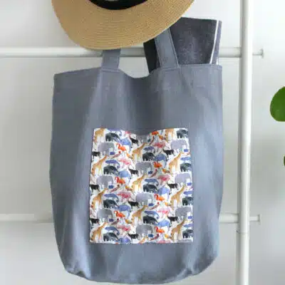 sac tote en lin et liberty