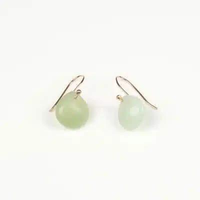 Boucles d'Oreilles Discrète Jade