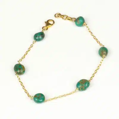 Bracelet Or Turquoise