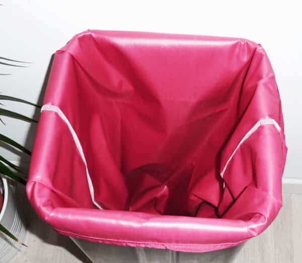 Sac poubelle lavable et réutilisable FUCHSIA (50L)