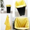 Sac poubelle lavable et réutilisable JAUNE SOLEIL (40 L)