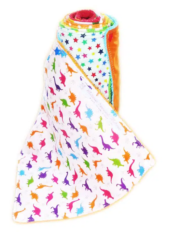 Essuie-tout lavable DINOSAURES RIGOLOS (enfants) - serviette en tissu lavable réutilisable - essuie-tout alternatif écologique zéro déchet