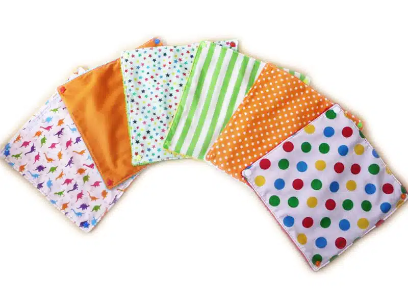 Essuie-tout lavable DINOSAURES RIGOLOS (enfants) - serviette en tissu lavable réutilisable - essuie-tout alternatif écologique zéro déchet