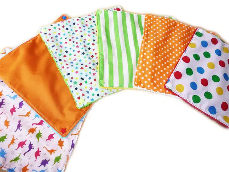 Essuie-tout lavable DINOSAURES RIGOLOS (enfants) - serviette en tissu lavable réutilisable - essuie-tout alternatif écologique zéro déchet