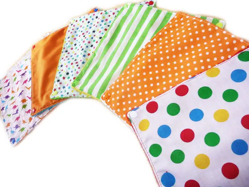 Essuie-tout lavable DINOSAURES RIGOLOS (enfants) - serviette en tissu lavable réutilisable - essuie-tout alternatif écologique zéro déchet