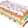 Essuie-tout lavable DINOSAURES RIGOLOS (enfants) - serviette en tissu lavable réutilisable - essuie-tout alternatif écologique zéro déchet