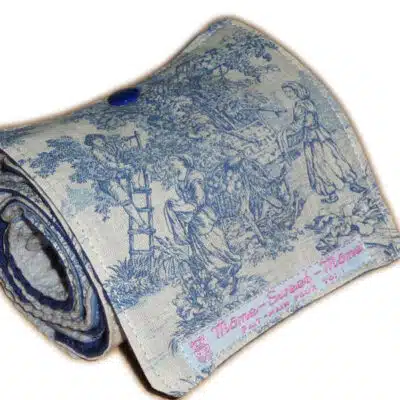 Papier toilette lavable TOILE DE JOUY (10 feuilles) - papier hygiénique alternatif écologique zéro déchet