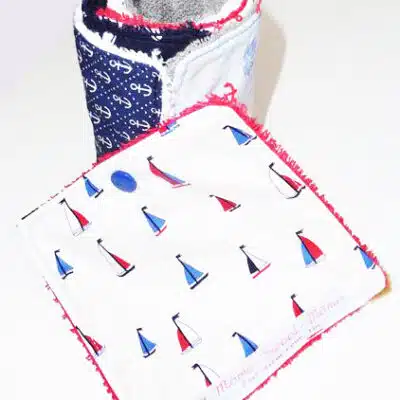 Papier toilette lavable LA MARINE (7 feuilles) - Zéro déchet