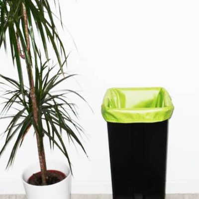 Sac poubelle lavable et réutilisable VERT ANIS (50 L) - sac poubelle alternatif écologique et durable