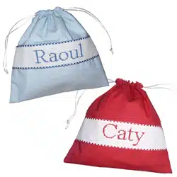 Petit sac personnalisable brodé main